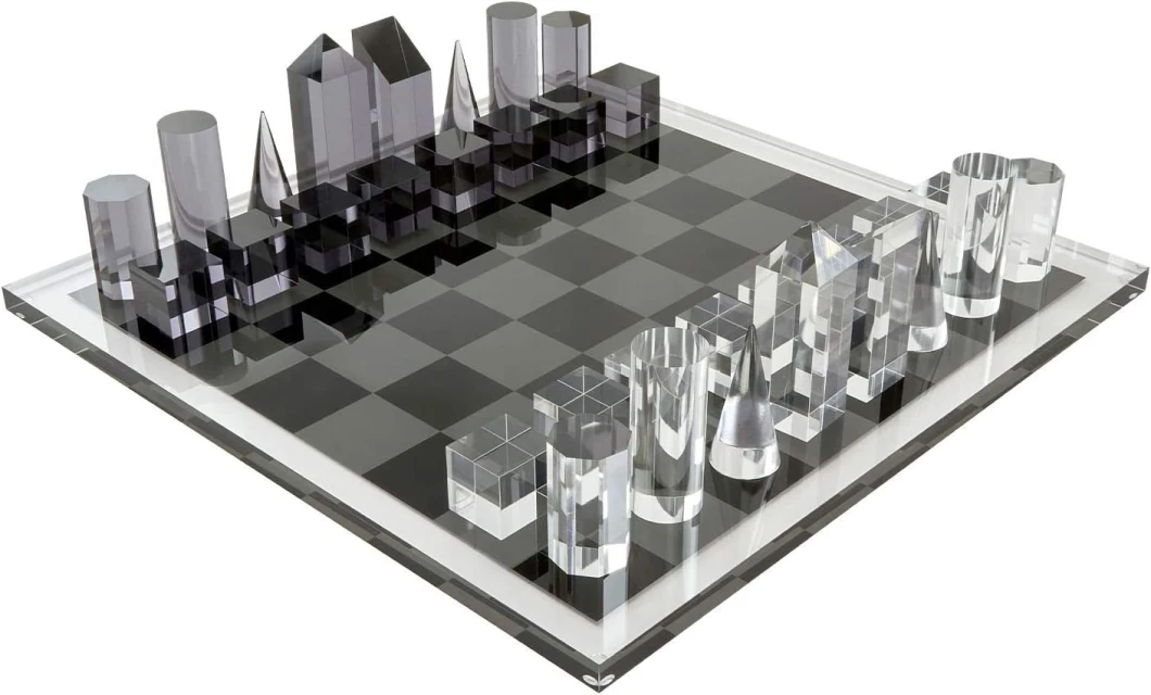 BSCI Factory Customized Logo Acrylic Chess Set