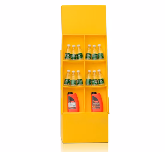350g Ccnb Montado en Cartón Flauta B Expositor de Cartón Personalizable para Botella/Cerveza/Bebidas