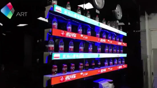 P1.875 Gob Smart Shelf Pantalla LED Supermercado Licor y exhibición de botellas